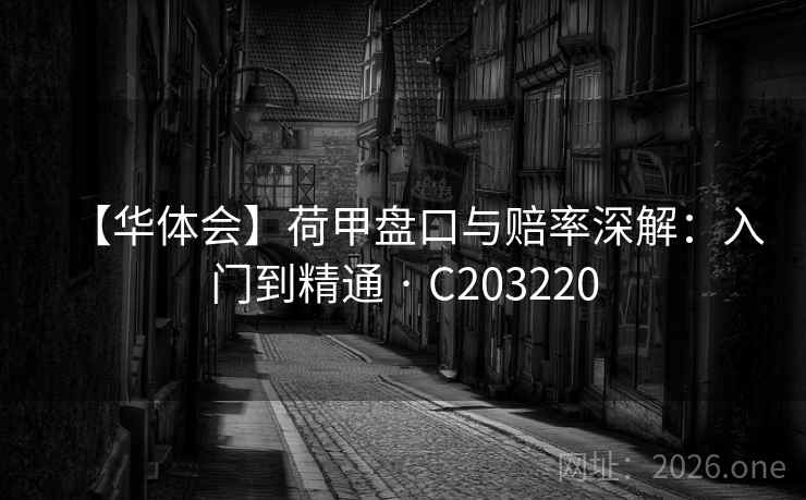 【华体会】荷甲盘口与赔率深解：入门到精通 · C203220  第2张