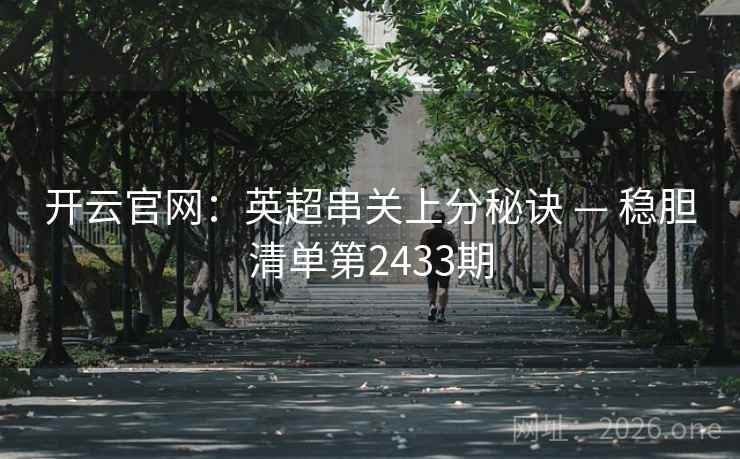 开云官网：英超串关上分秘诀 — 稳胆清单第2433期  第2张