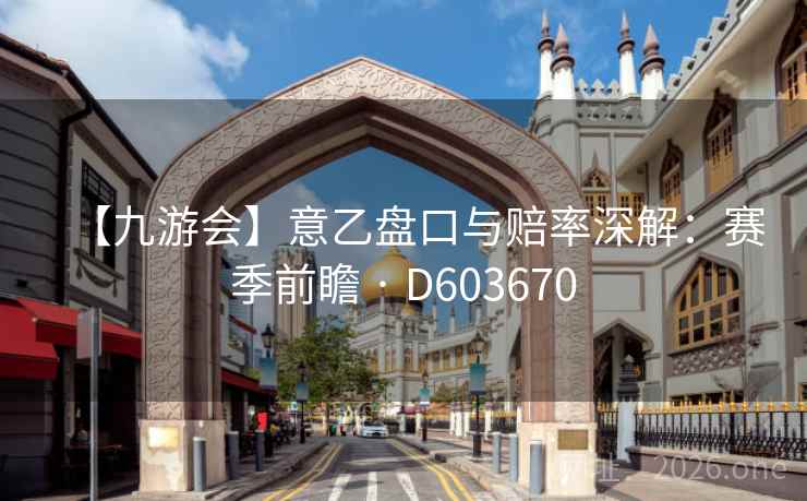 【九游会】意乙盘口与赔率深解：赛季前瞻 · D603670